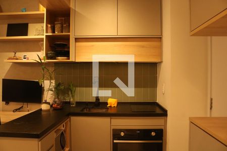 Sala e Cozinha Integrada de kitnet/studio para alugar com 1 quarto, 36m² em Pompeia, São Paulo