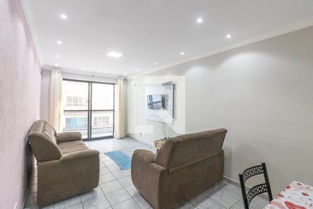 Sala de apartamento para alugar com 1 quarto, 67m² em Guilhermina, Praia Grande