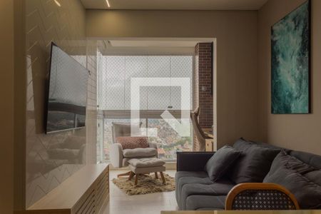 Sala de apartamento à venda com 3 quartos, 128m² em Nova Petrópolis, São Bernardo do Campo