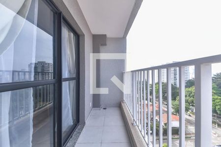 Varanda de kitnet/studio para alugar com 1 quarto, 27m² em Santo Amaro, São Paulo