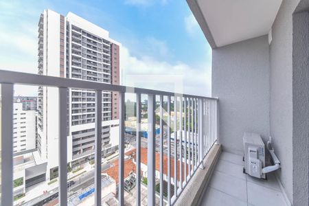 Varanda de kitnet/studio para alugar com 1 quarto, 27m² em Santo Amaro, São Paulo