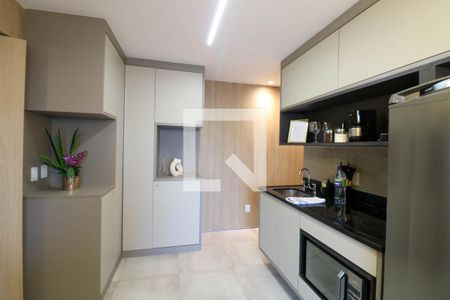 Sala/Cozinha de apartamento para alugar com 1 quarto, 38m² em Campo Belo, São Paulo