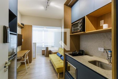 Sala de apartamento para alugar com 1 quarto, 27m² em Vila Olímpia, São Paulo