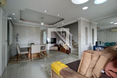 Sala de casa de condomínio para alugar com 3 quartos, 200m² em Pechincha, Rio de Janeiro