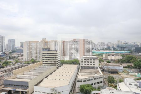 Vista da Sala e Cozinha de apartamento à venda com 1 quarto, 24m² em Parque Industrial Tomas Edson, São Paulo