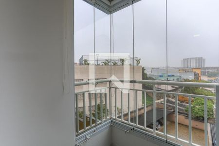 Varanda da sala  de apartamento à venda com 2 quartos, 51m² em Centro, Diadema