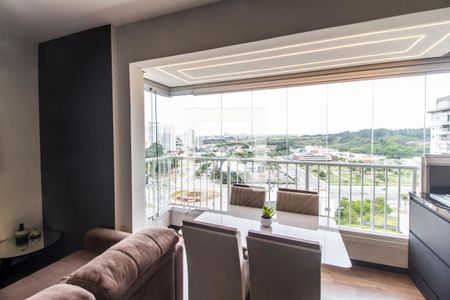 Sala  de apartamento à venda com 1 quarto, 45m² em Bethaville I, Barueri