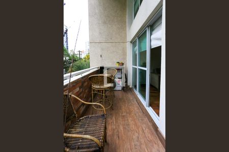 varanda  de apartamento à venda com 1 quarto, 88m² em Vila Andrade, São Paulo
