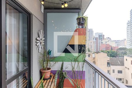 Varanda de kitnet/studio para alugar com 1 quarto, 29m² em República, São Paulo