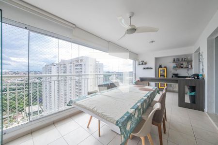 Varanda da Sala de apartamento para alugar com 3 quartos, 130m² em Santo Amaro, São Paulo