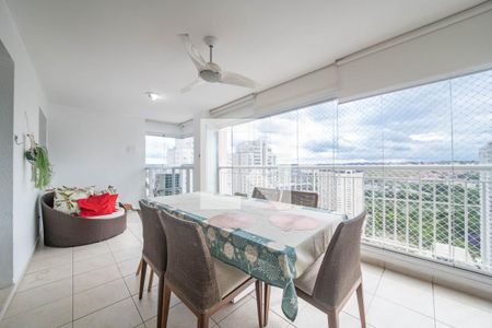 Varanda da Sala de apartamento para alugar com 3 quartos, 130m² em Santo Amaro, São Paulo