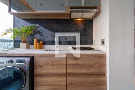 Varanda de apartamento para alugar com 1 quarto, 45m² em Brooklin, São Paulo