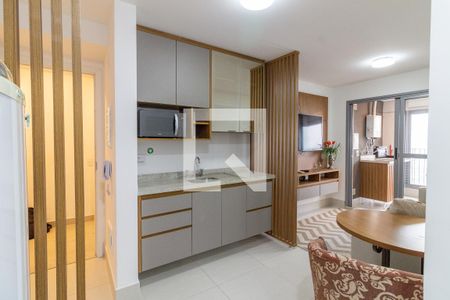 Sala - Cozinha de apartamento para alugar com 1 quarto, 39m² em Butantã, São Paulo