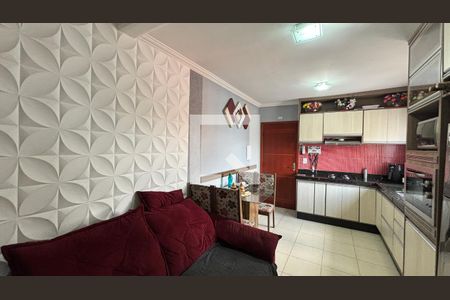 Sala - Cozinha de apartamento à venda com 2 quartos, 76m² em Jardim Marek, Santo André