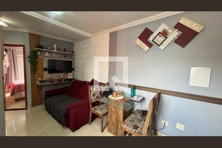 Sala - Cozinha de apartamento à venda com 2 quartos, 76m² em Jardim Marek, Santo André