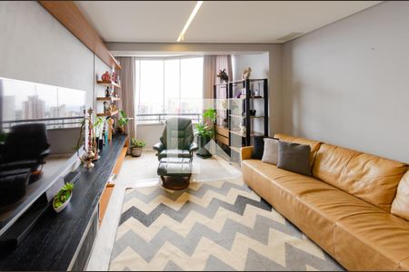 Sala de apartamento à venda com 3 quartos, 110m² em Belvedere, Belo Horizonte