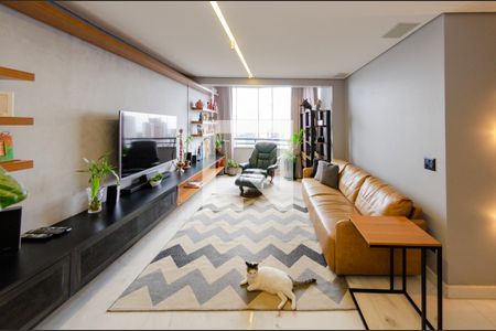 Sala de apartamento à venda com 3 quartos, 110m² em Belvedere, Belo Horizonte