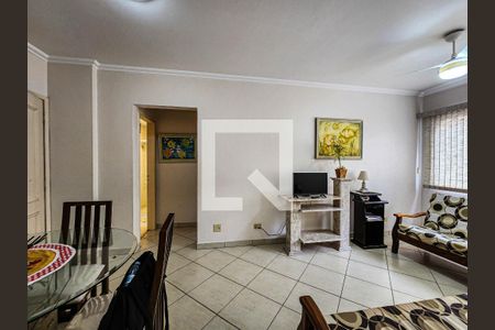 Sala de apartamento para alugar com 1 quarto, 86m² em Marapé, Santos