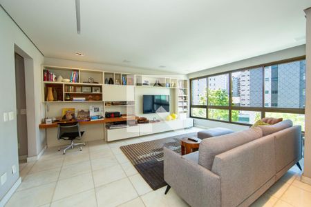 SALA de apartamento à venda com 4 quartos, 158m² em Belvedere, Belo Horizonte