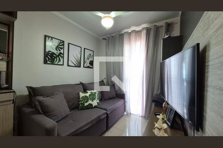 Sala de apartamento à venda com 2 quartos, 49m² em Jardim Cristiane, Santo André