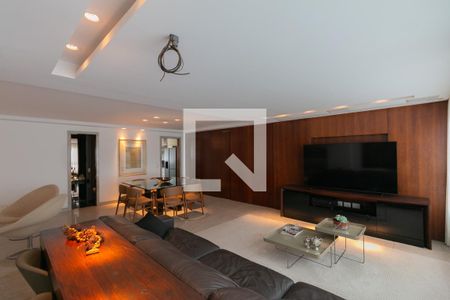 Sala de apartamento à venda com 4 quartos, 192m² em Belvedere, Belo Horizonte