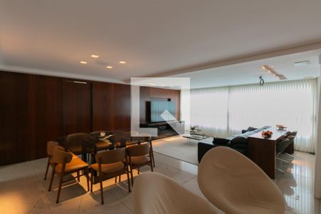 Sala de apartamento à venda com 4 quartos, 192m² em Belvedere, Belo Horizonte