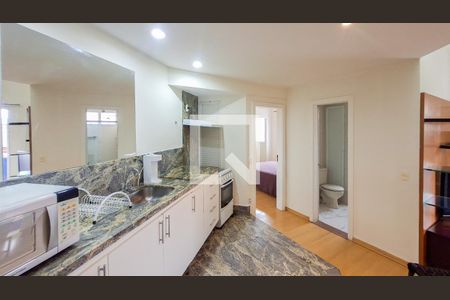 Sala/Cozinha de apartamento à venda com 1 quarto, 57m² em Funcionários, Belo Horizonte