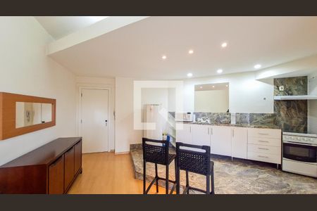 Sala/Cozinha de apartamento à venda com 1 quarto, 57m² em Funcionários, Belo Horizonte