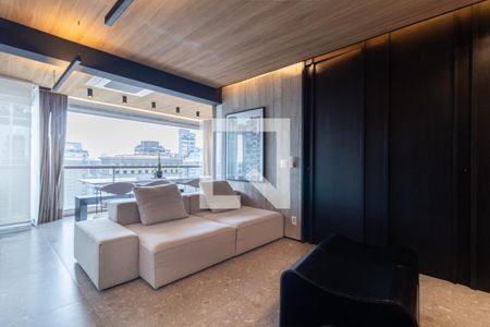 Sala de apartamento à venda com 1 quarto, 55m² em Vila Olímpia, São Paulo