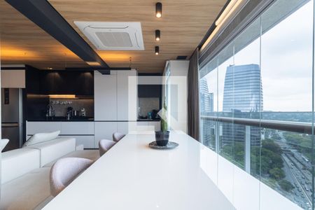 Sala de Jantar de apartamento à venda com 1 quarto, 55m² em Vila Olímpia, São Paulo