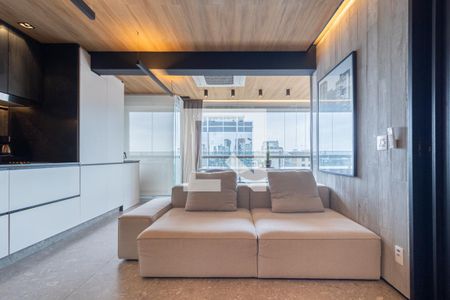 Sala de apartamento à venda com 1 quarto, 55m² em Vila Olímpia, São Paulo