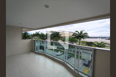 Varanda da Sala de apartamento para alugar com 3 quartos, 98m² em Barra da Tijuca, Rio de Janeiro