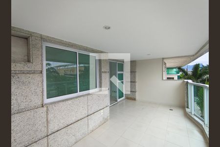 Varanda da Sala de apartamento para alugar com 3 quartos, 98m² em Barra da Tijuca, Rio de Janeiro