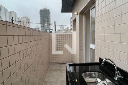 Varanda Gourmet de casa para alugar com 3 quartos, 125m² em Embaré, Santos