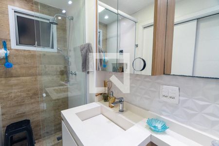 Banheiro da Suíte de apartamento à venda com 3 quartos, 90m² em Vila Mascote, São Paulo