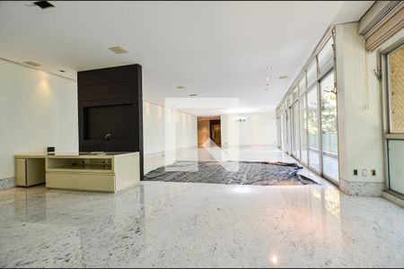 Sala de TV de apartamento para alugar com 5 quartos, 410m² em Serra, Belo Horizonte