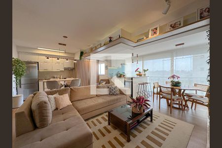 Sala/Cozinha de apartamento à venda com 2 quartos, 79m² em Vila Anastácio, São Paulo