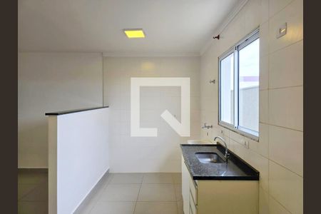 Sala e cozinha integrada  de apartamento para alugar com 1 quarto, 42m² em Jardim Tranquilidade, Guarulhos