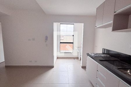 Sala/Cozinha de apartamento para alugar com 1 quarto, 28m² em Vila Lucia, São Paulo