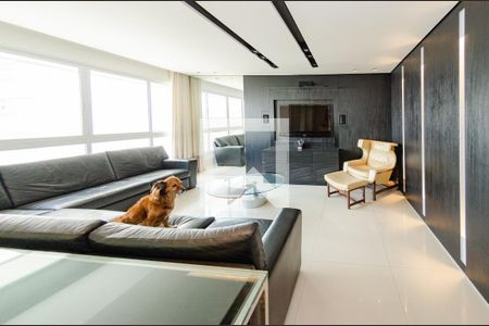 Sala de apartamento à venda com 4 quartos, 199m² em Belvedere, Belo Horizonte