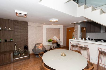 Sala de TV e Jantar de apartamento à venda com 4 quartos, 180m² em Milionários, Belo Horizonte