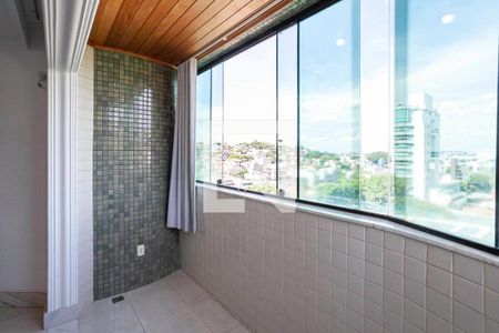 Varanda da sala de apartamento à venda com 4 quartos, 364m² em São José, Belo Horizonte