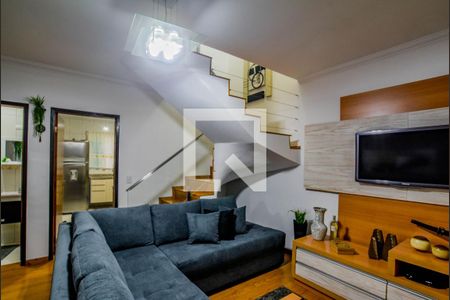 Sala de casa à venda com 3 quartos, 91m² em Vila Lutécia, Santo André