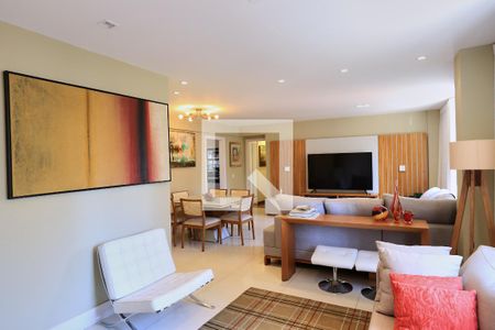 Sala de apartamento à venda com 4 quartos, 135m² em Lourdes, Belo Horizonte