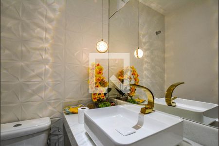 Lavabo de casa de condomínio à venda com 3 quartos, 182m² em Vila Assunção, Santo André