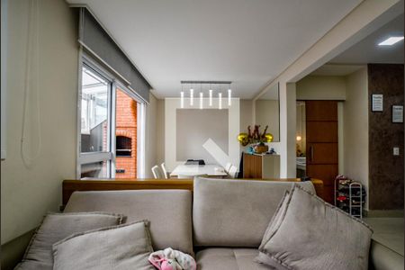 Sala de casa de condomínio à venda com 3 quartos, 182m² em Vila Assunção, Santo André