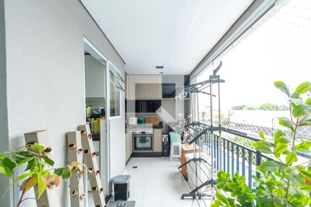 Varanda da Sala de apartamento à venda com 3 quartos, 80m² em Vila Caminho do Mar, São Bernardo do Campo