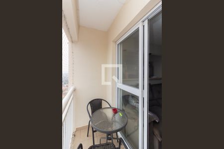 Varanda da Sala de apartamento para alugar com 2 quartos, 46m² em Jardim das Oliveiras, São Paulo