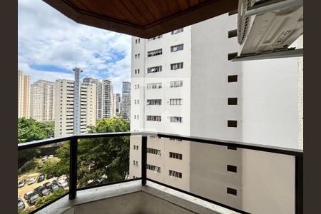 Varanda da Sala de apartamento para alugar com 2 quartos, 79m² em Moema, São Paulo