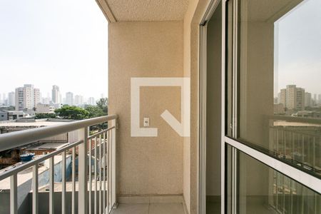 Varanda da Sala/Cozinha de apartamento para alugar com 1 quarto, 27m² em Penha de França, São Paulo